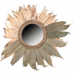 Espejo de Pared Flor Hoja de Maiz 84 cm