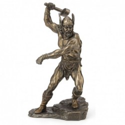 Figura Decorativa Clasica Resina Thor Dios Nordico
