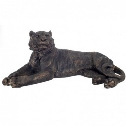 Figura Decorativa Resina Tigre Bronce 108 cm