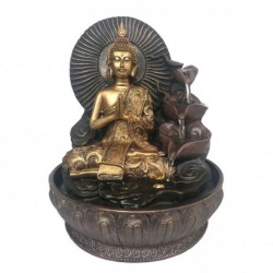 Fuente Decorativa Buda Dorado Budismo Hindu 27 cm