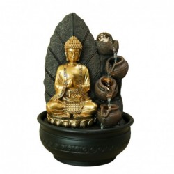Fuente Decorativa Buda Dorado Budismo Hindu 41 cm