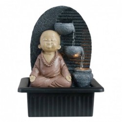 Fuente Decorativa Monje Budista Budismo 26 cm