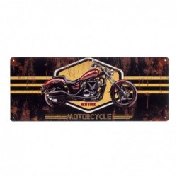 Placa Pared Adorno Decorativo Vintge Metalico Moto Motero 50 cm