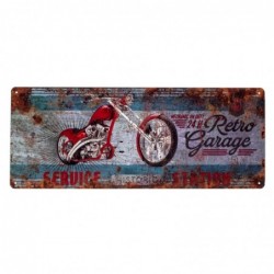 Placa Pared Adorno Decorativo Vintge Metalico Moto Motero 50 cm