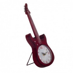 Reloj Sobremesa Decorativo Guitarra Electrica Roja 34 cm