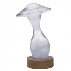 Storm Glass Cristal Medidor Tormenta Forma Seta Adorno Decorativo y Funcional
