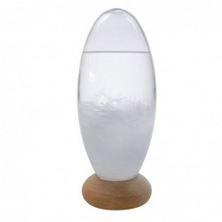 Storm Glass Cristal Medidor Tormenta Oval Elegante Adorno Decorativo y Funcional