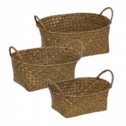 Cesta Set 3 Unidades Fibra 31 cm