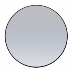 Espejo de Pared Redondo Negro 90 cm