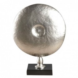 Figura Decorativa Metalica en Peana 38 cm