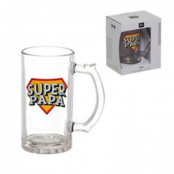 Jarra de Cerveza Cristal 500 ml Super Papa