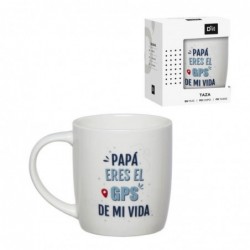 Taza Mug 350ML Regalo Dia del Padre Papá GPS 10 cm