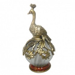 Botella perfume PAVO REAL 10 cm Metal