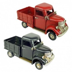 Figura CAMION RETRO x2 colores 16 cm Metal