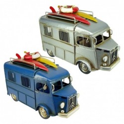 Figura CARAVANA SURF RETRO x2 colores 25 cm Metal