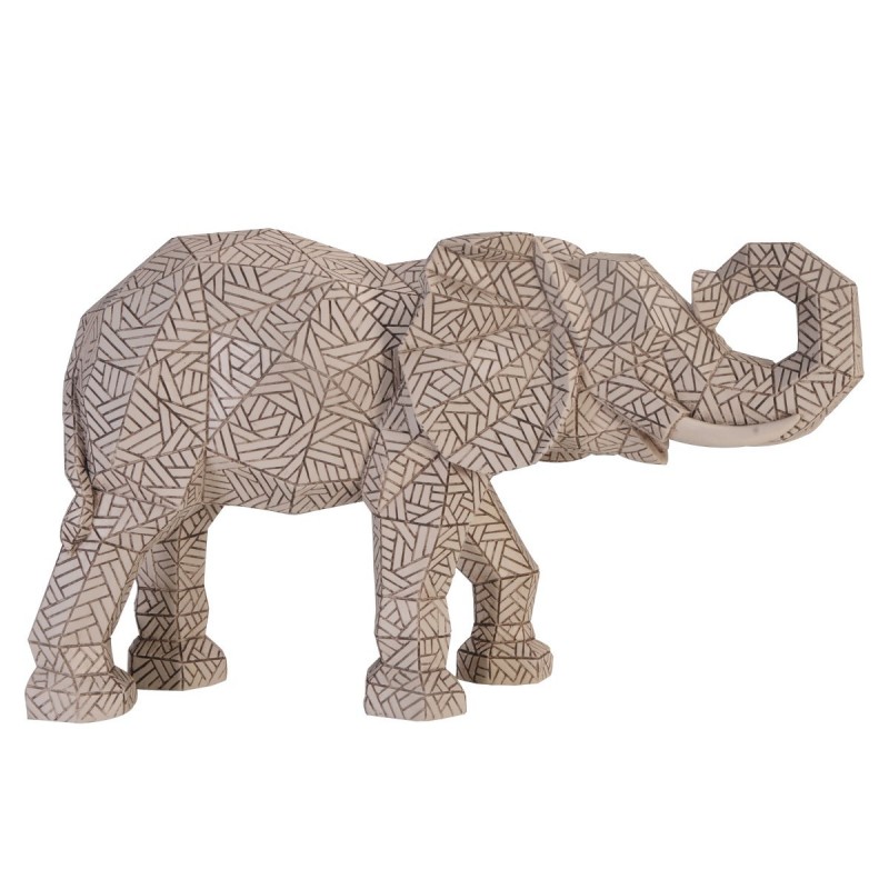 Figura Decorativa Elefante Formas Geometricas 37 cm