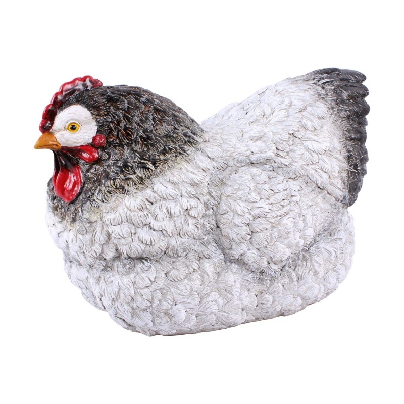 Figura Decorativa Gallina Resina Rustica 31 cm