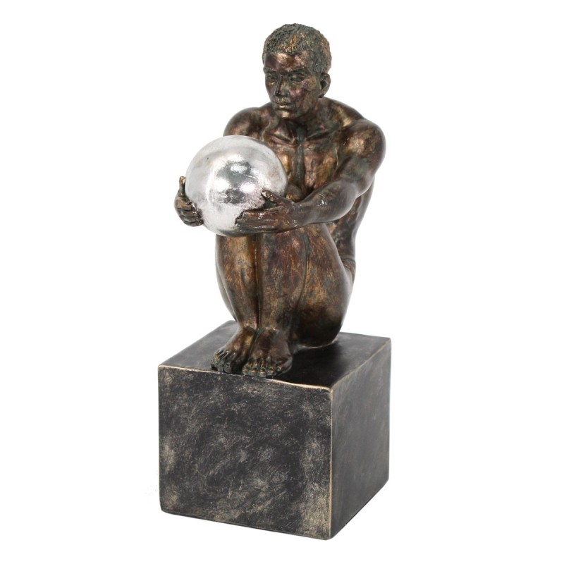 Figura Decorativa Hombre Desnudo Anatomia Bola 25 cm