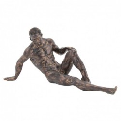 Figura Decorativa Hombre Desnudo Sentado Anatomia 32 cm