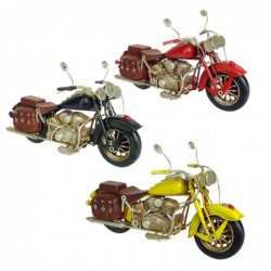 Figura Decorativa Moto Motocicleta Color Aleatorio Vintage Retro (1 Unidad) 27 cm