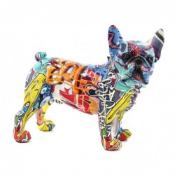 Figura resina BULLDOG GRAFFITI 23 cm