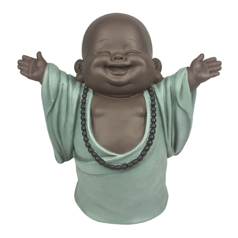 Figura resina MONJE BUDISTA  27 cm