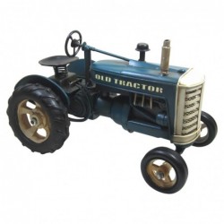 Figura TRACTOR RETRO Metal 25 cm