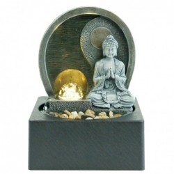 Fuente Decorativa Agua Buda Budismo Efecto Piedra 25 cm