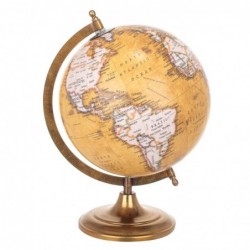 Globo Terraqueo Decorativo Mapamundi Elegante Vintage 20 cm