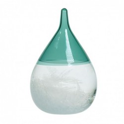 Jarrón Storm Glass Cristal Pequeño Medidor Tormenta Adorno Decorativo y Funcional 8 cm