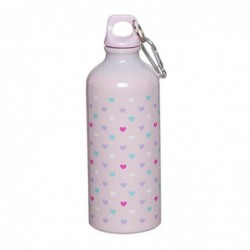 Botella de Aluminio 600 ml Corazones