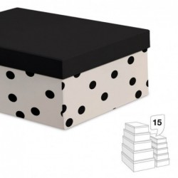 Caja de Carton Topos Juego 15 unidades 55 cm