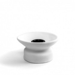 Candelabro Decorativo Ceramica Portavelas Elegante Blanco 9 cm