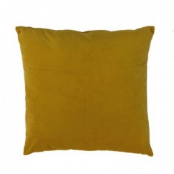 Cojin Cuadrado Decorativo Terciopelo Suave Amarillo Mostaza Cama Sofá 45 cm