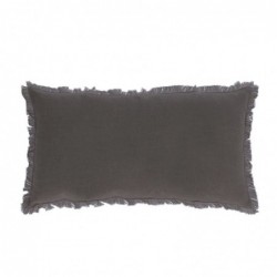 Cojin Decorativo Negro Gris Diseño Boho Cama Sofá 50 cm