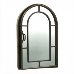 Espejo de Pared Armario Metalico Dorado 65 cm