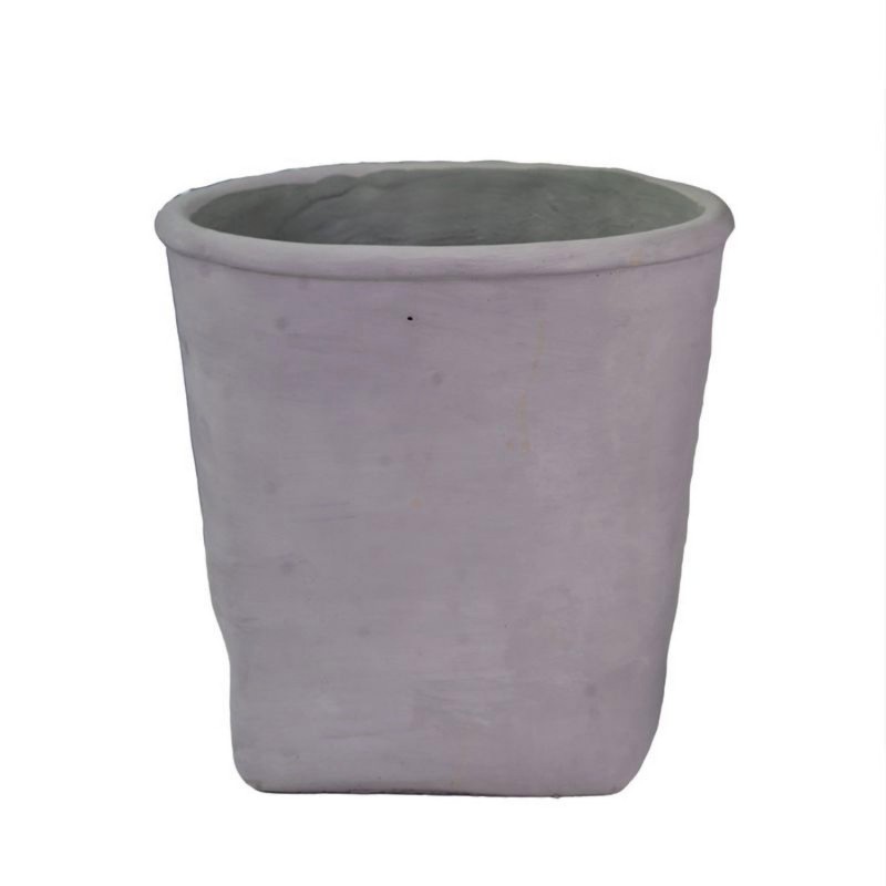 Macetero de Cemento Irregular Gris Maceta Plantas 20 cm