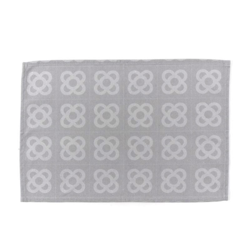 Mantel Mesa Individual Tela Panot Barcelona Gris Decorativo 45 cm