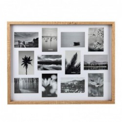 Marco de Fotos Multiple 12 Fotos 10x15 cm Madera