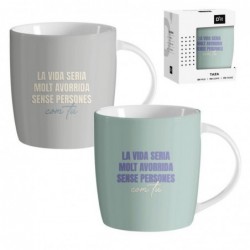 Mug 350 ml CATALA x2 colores