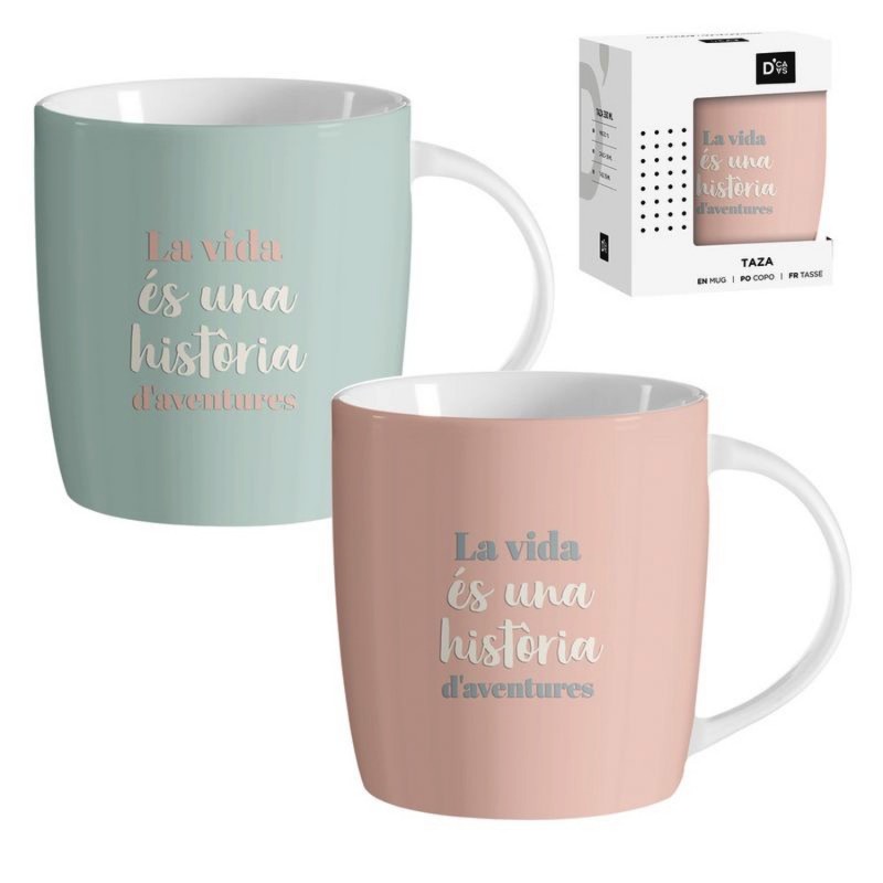 Mug 350 ml CATALA x2 colores