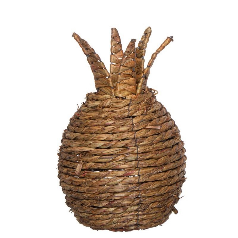 Piña decorativa de fibra de maiz grande 43 cm