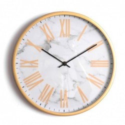 Reloj de pared 30 cm MARMOL BLANCO