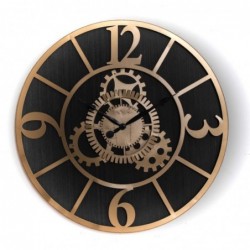 Reloj de Pared Mecanismo Metalico Dorado 60 cm