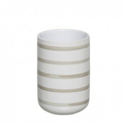 Vaso de Baño Ceramica Rayas 10 cm