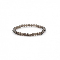 Pulsera Infantil de Cuarzo Ahumado 4mm