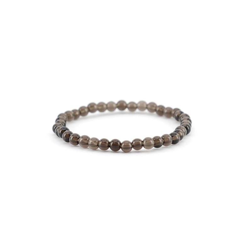 Pulsera Infantil de Cuarzo Ahumado 4mm