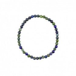 Pulsera de Azurita con Malaquita 4mm