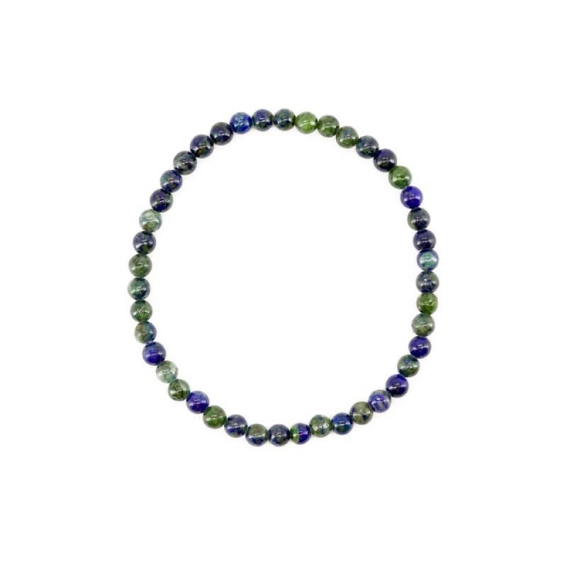 Pulsera de Azurita con Malaquita 4mm