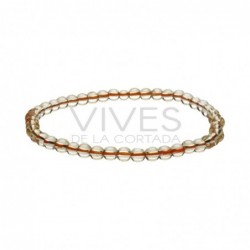 Pulsera de Citrino Calentado 4mm